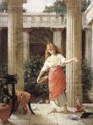 John William Waterhouse In the Peristyle Germany oil painting reproduction
